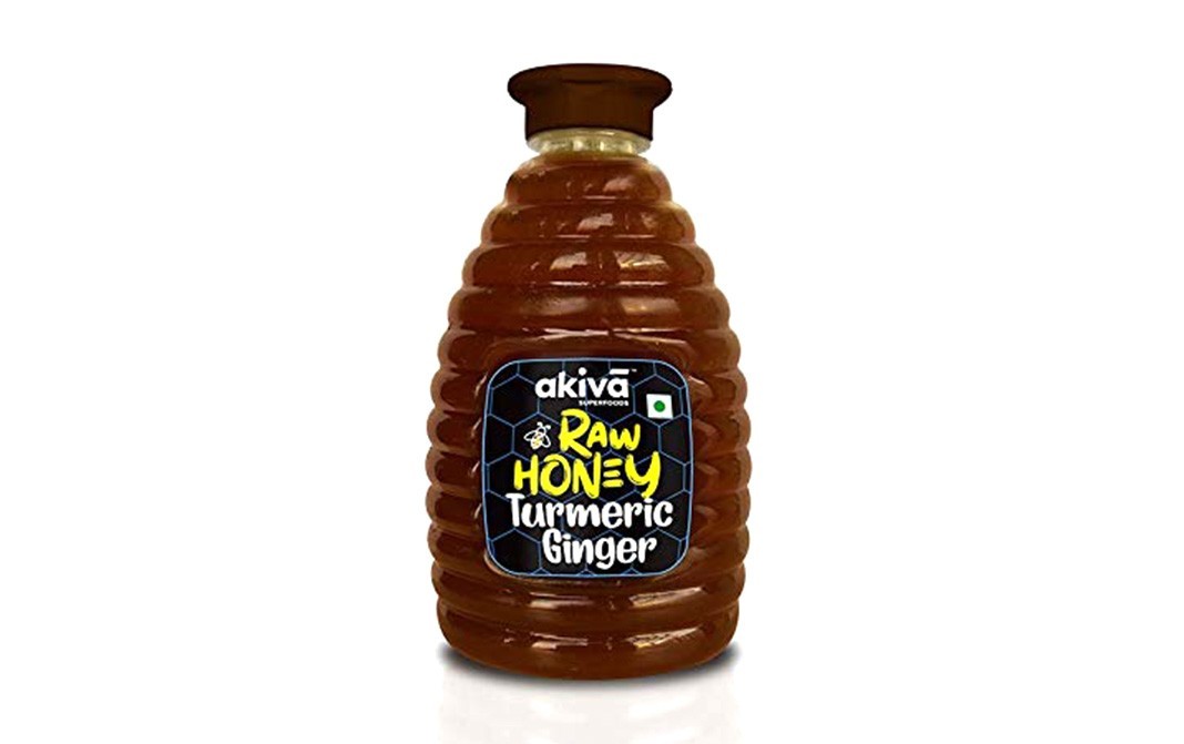 Akiva Raw Honey Turmeric Ginger    Plastic Bottle  500 grams